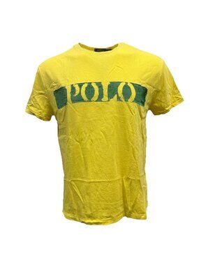 Polo by Ralph Lauren Yellow Graphic Logo Crew Neck T-Shirt